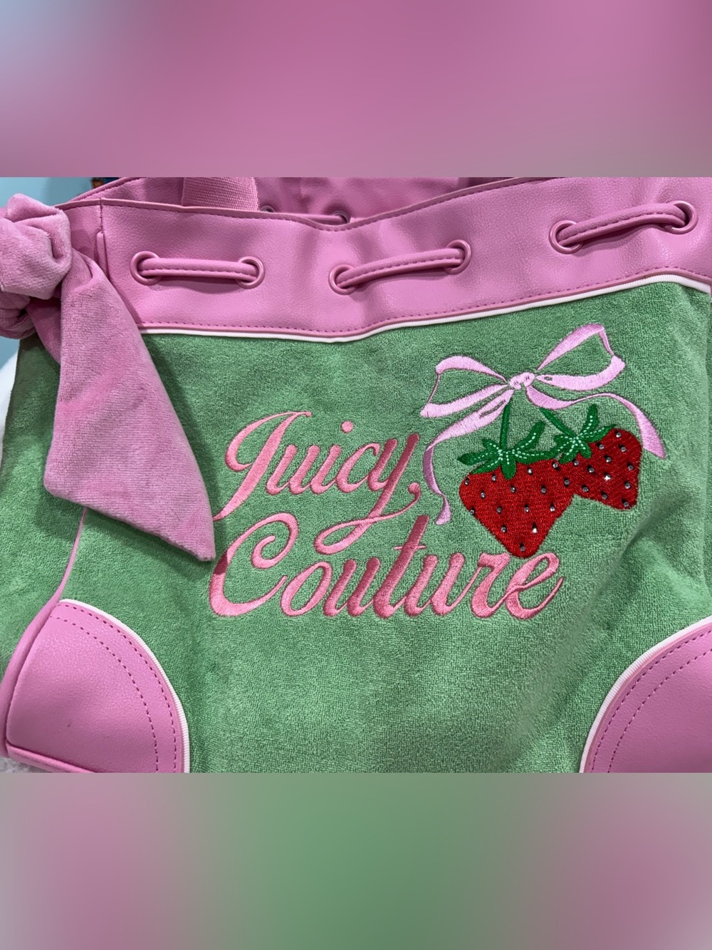 NWT Juicy Couture Retro Strawberry Tote